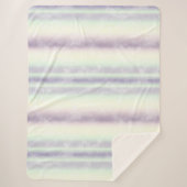 紫の白ユニコーンの夢 シェルパブランケット (正面)