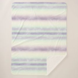 紫の白ユニコーンの夢 シェルパブランケット