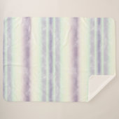 紫の白ユニコーンの夢 シェルパブランケット (正面(横))