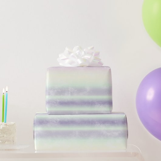 紫の白ユニコーンの夢 ラッピングペーパー (パーティーギフト)