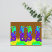 紫の監視台の人魚 ポストカード (スタンド正面)