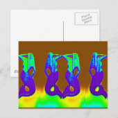 紫の監視台の人魚 ポストカード (正面/裏面)