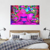 紫の瞑想 キャンバスプリント (インサイチュ (寝室))