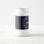 紫の瞑想 ビールジョッキ (正面左)