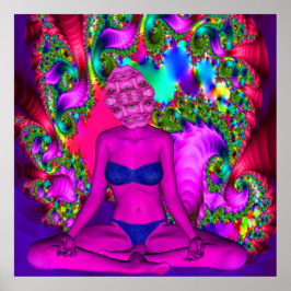 紫の瞑想 ポスター