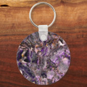 紫の石英 キーホルダー (正面)
