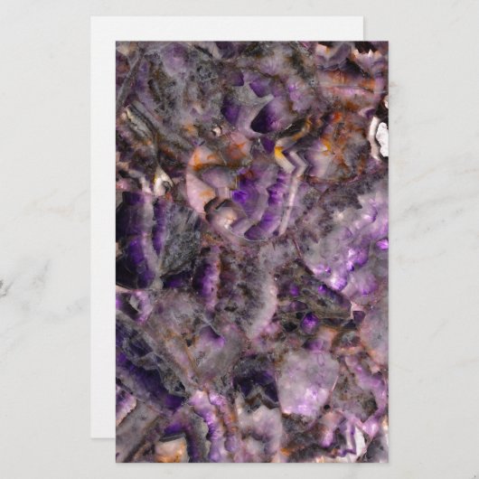 紫の石英 便箋 (正面/裏面)