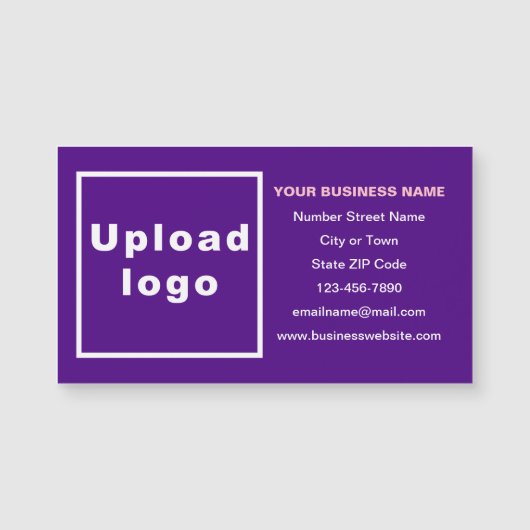 紫の磁気カードのビジネスブランド (正面)