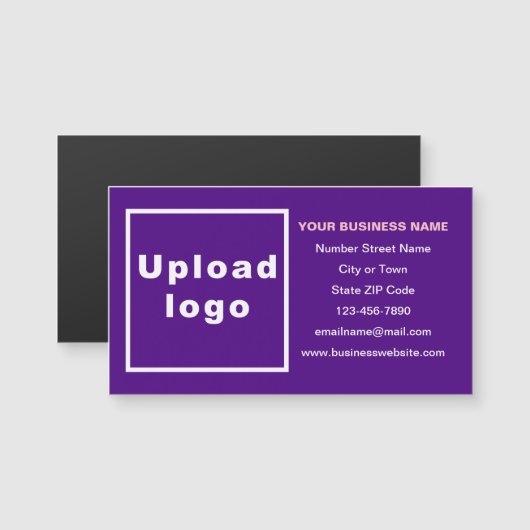 紫の磁気カードのビジネスブランド (正面/裏面)
