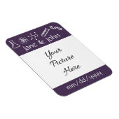 紫の磁石救の引力 マグネット (右側)