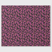 紫の秋の紅葉 ラッピングペーパー (フラット)