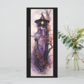 紫の秋の魔女ブックマークを作成 (スタンド正面)