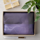 紫の稲妻で夜の砂漠の雷雨 薄葉紙 (ギフト)