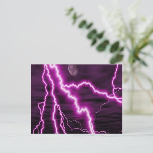 紫の稲妻のポストカード ポストカード (スタンド正面)