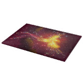 紫の空に現れるフェニックス カッティングボード (角)