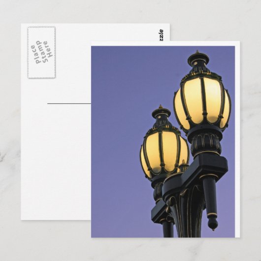 紫の空に ポストカード (正面/裏面)