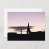 紫の空のポストカード ポストカード (正面/裏面)