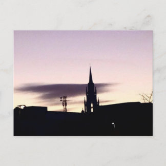 紫の空のポストカード ポストカード