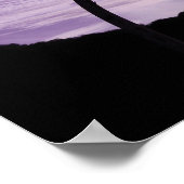 紫の空の風景 ポスター (角)