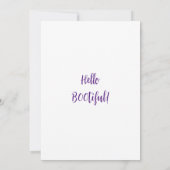 紫の空 オレンジの月 墓地のゴースト 招待状 (裏面)