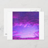 紫の空 ポストカード (正面/裏面)