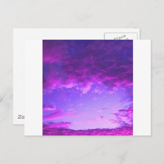 紫の空 ポストカード (正面/裏面)