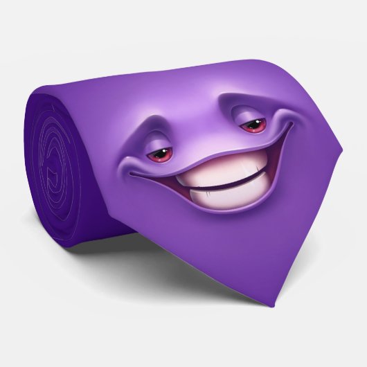 紫の笑顔 ネクタイ (ロール)