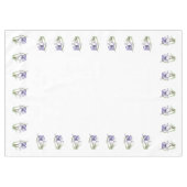 紫の紅花 テーブルクロス (正面(横))