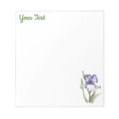 紫の紅花 ノートパッド (正面)