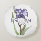 紫の紅花 ラウンドクッション (裏面)