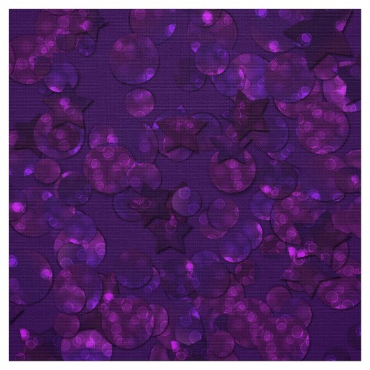 紫の紙吹雪 ファブリック (見本)