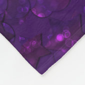 紫の紙吹雪 フリースブランケット (角)