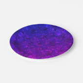 紫の紙吹雪 ペーパープレート (アングル)