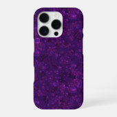 紫の紙吹雪 iPhoneケース (裏面)