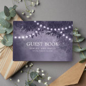 紫の素朴ツリー文字列ラ結婚イト ゲストブック