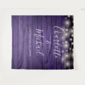 紫の素朴木弦のラ結婚イト タペストリー (正面(横))