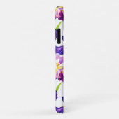 紫の素朴牧草地アイリス花水色 Case-Mate iPhoneケース (裏面/右)