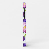 紫の素朴牧草地アイリス花水色 Case-Mate iPhoneケース (裏面/左)