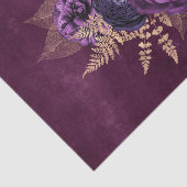 紫の素朴金ゴールドグラフィックフローラ 薄葉紙 (詳細)