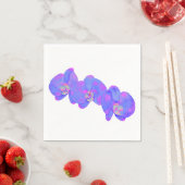 紫の紫のラン スタンダードカクテルナプキン (インサイチュ)