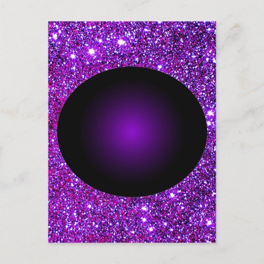 紫の紫の光の錯覚アート ポストカード (正面)