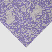 紫の紫の地に銀色の桃 薄葉紙 (詳細)