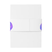 紫の紫の水色のラン絵画ズ 招待状ベリーバンド (裏面例)