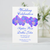 紫の紫の水色のラン絵画ズ 招待状 (スタンド正面)