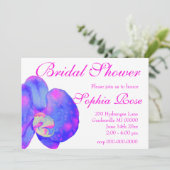 紫の紫の水色のラン絵画ズ 招待状 (スタンド正面)