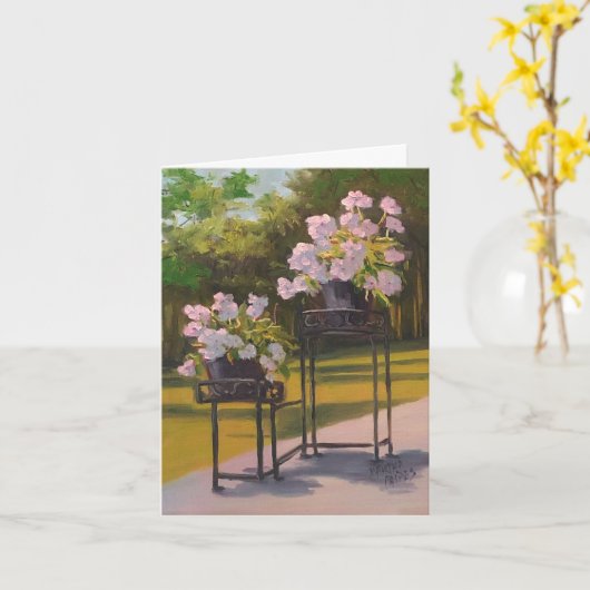 「紫の紫」 カード (黄色い花)