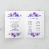 紫の結婚アネモネの花ウォーターカラーアート プログラム (内部)