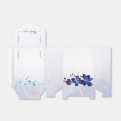 紫の結婚式の引き出物ギフトボックス フェイバーボックス (折り畳みなし)