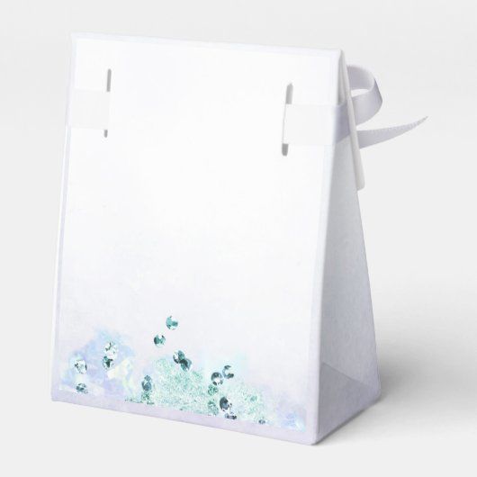 紫の結婚式の引き出物ギフトボックス フェイバーボックス (裏面サイド)