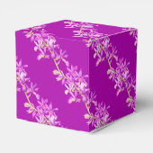 紫の結婚蘭の花の水の色の好意 フェイバーボックス (裏面サイド)